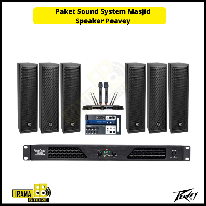 Paket Sound System Masjid Indoor Speaker Peavey - 6 Speaker